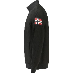 Black Polyester Men Sweater
