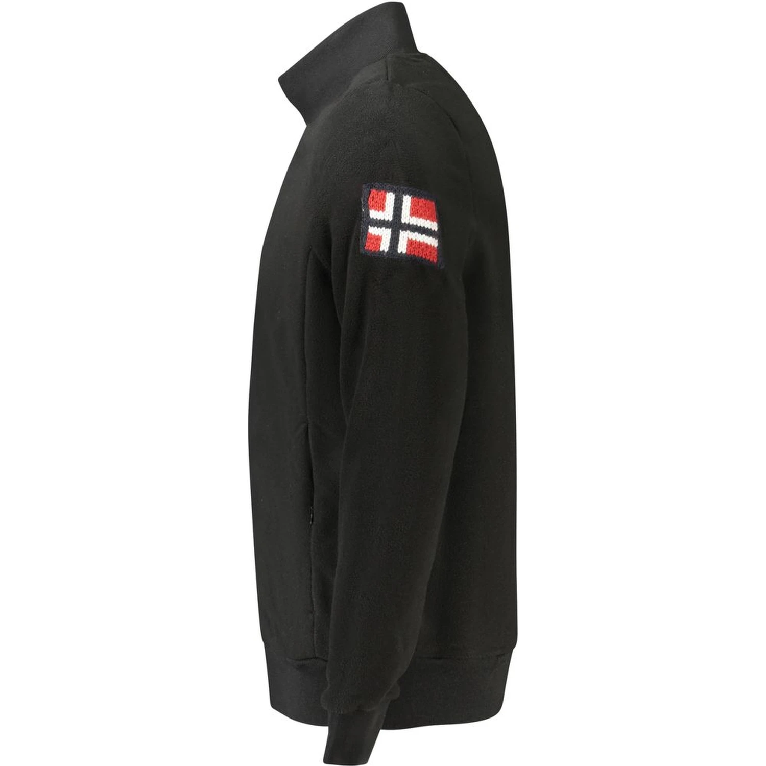 Black Polyester Men Sweater