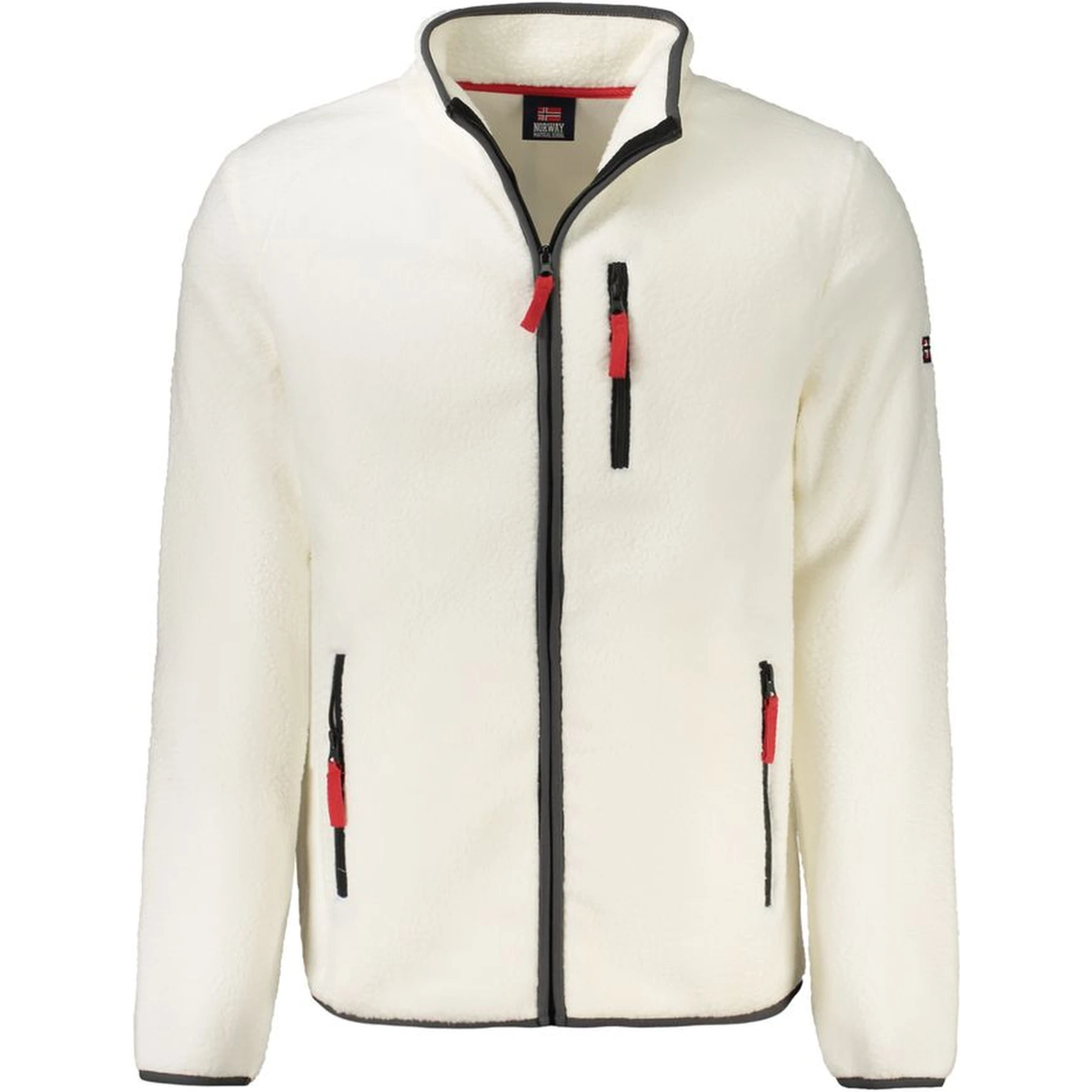 White Polyester Men Sweater
