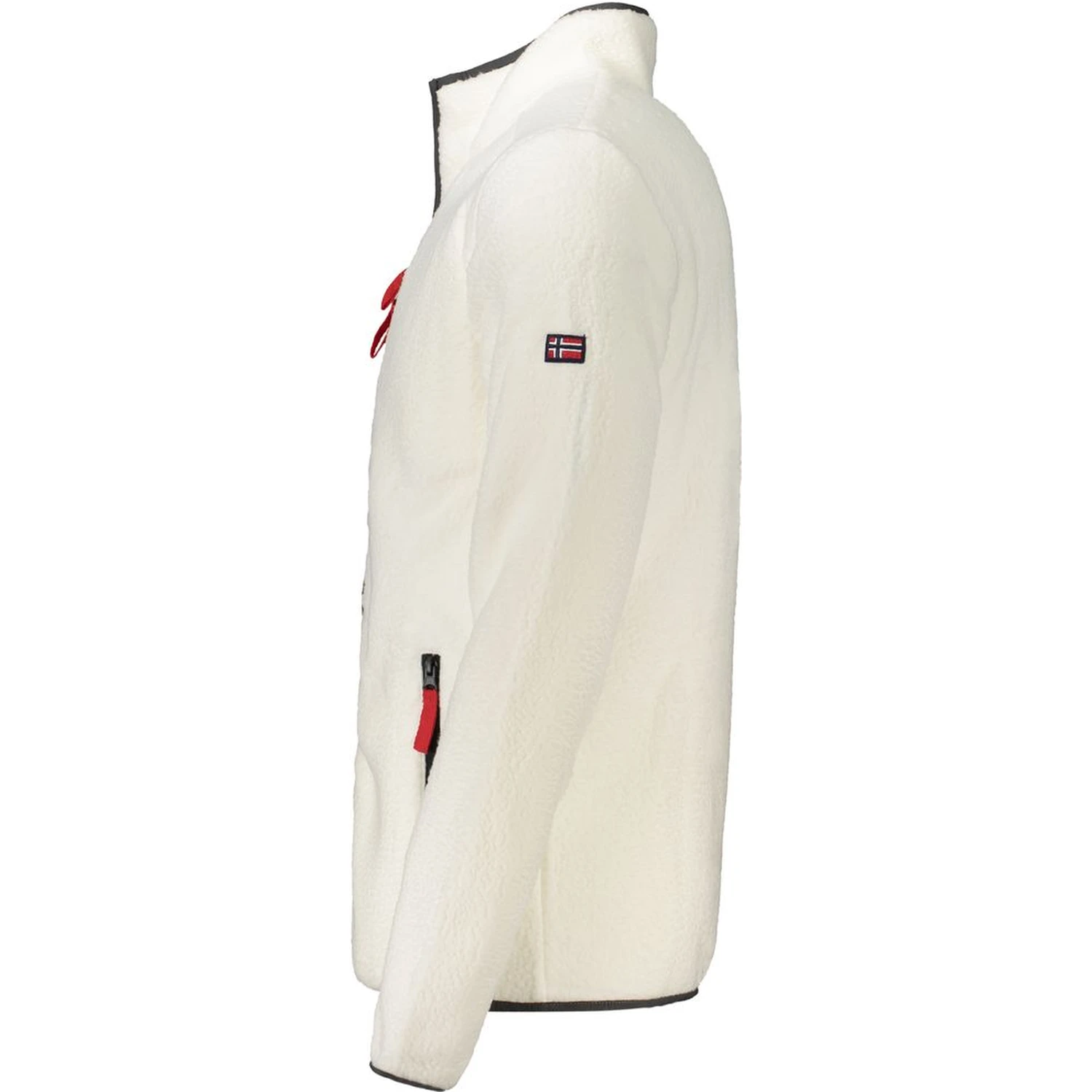 White Polyester Men Sweater