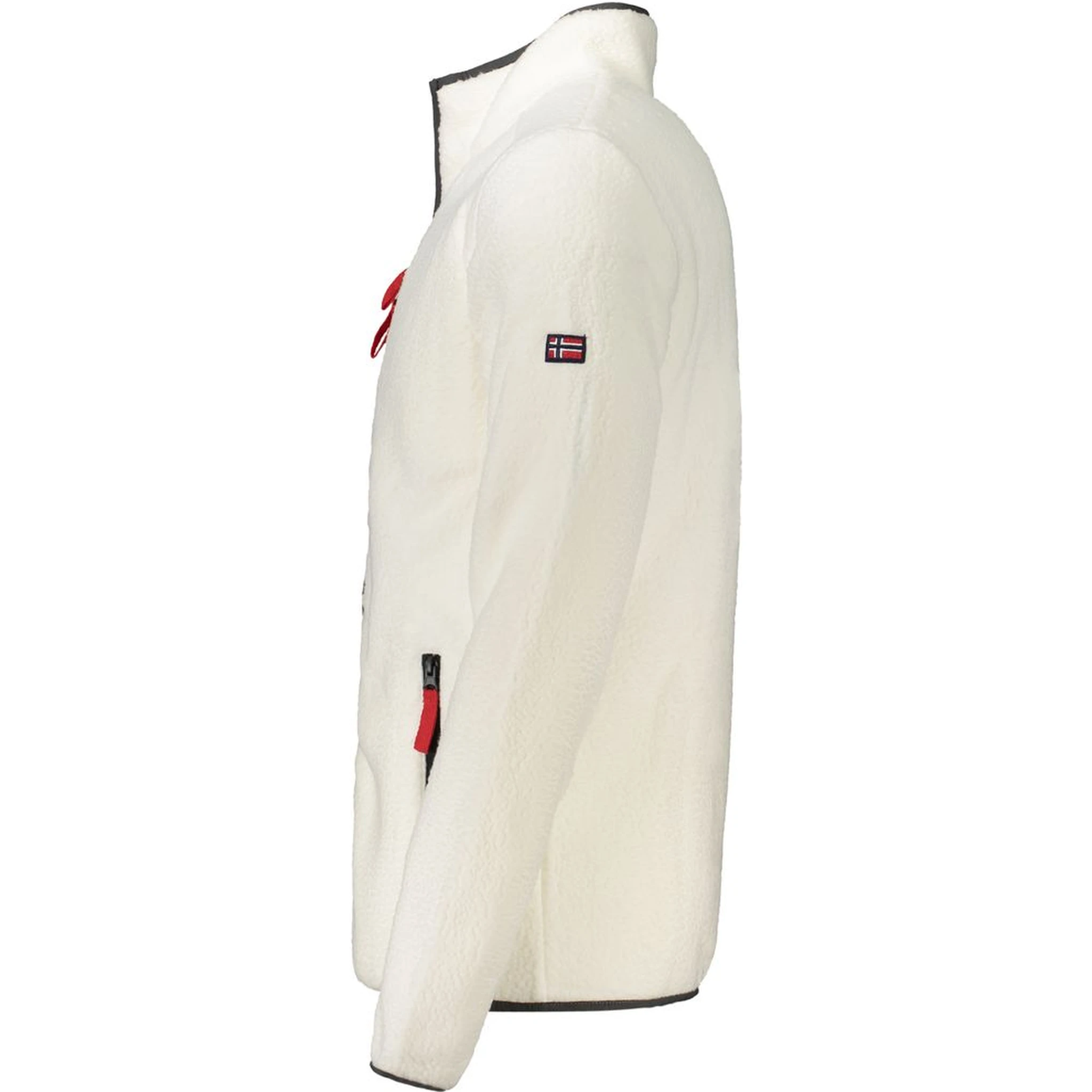 White Polyester Men Sweater