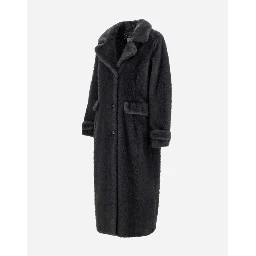 Shearling effect coat