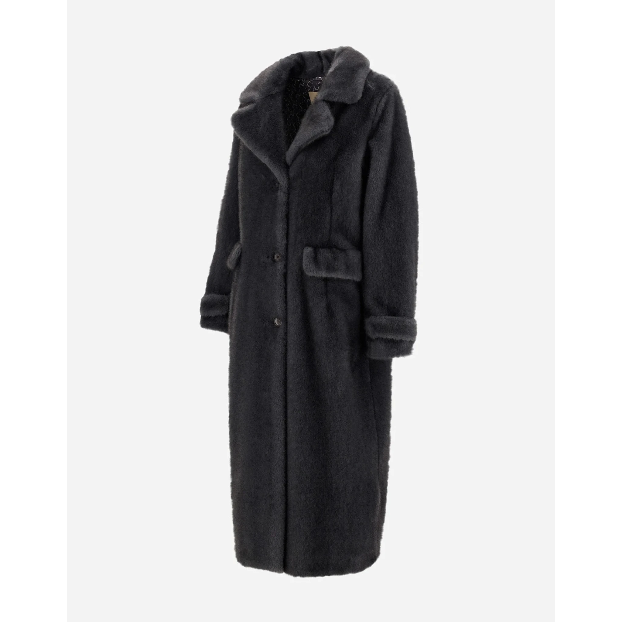 Shearling effect coat