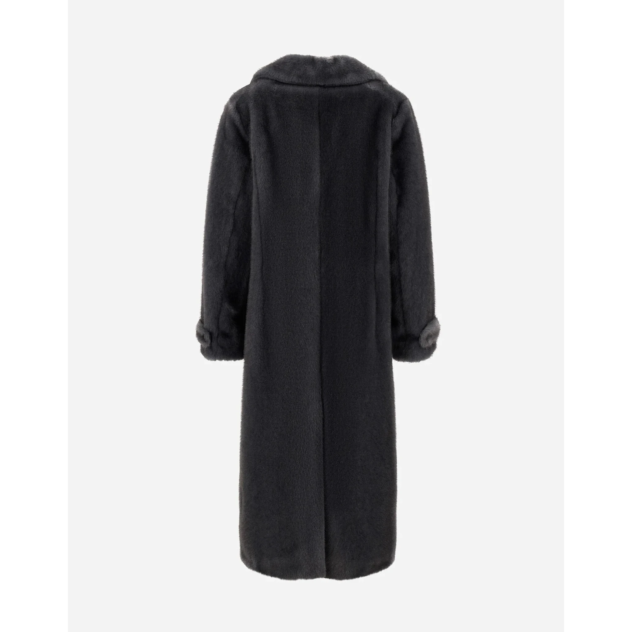 Shearling effect coat