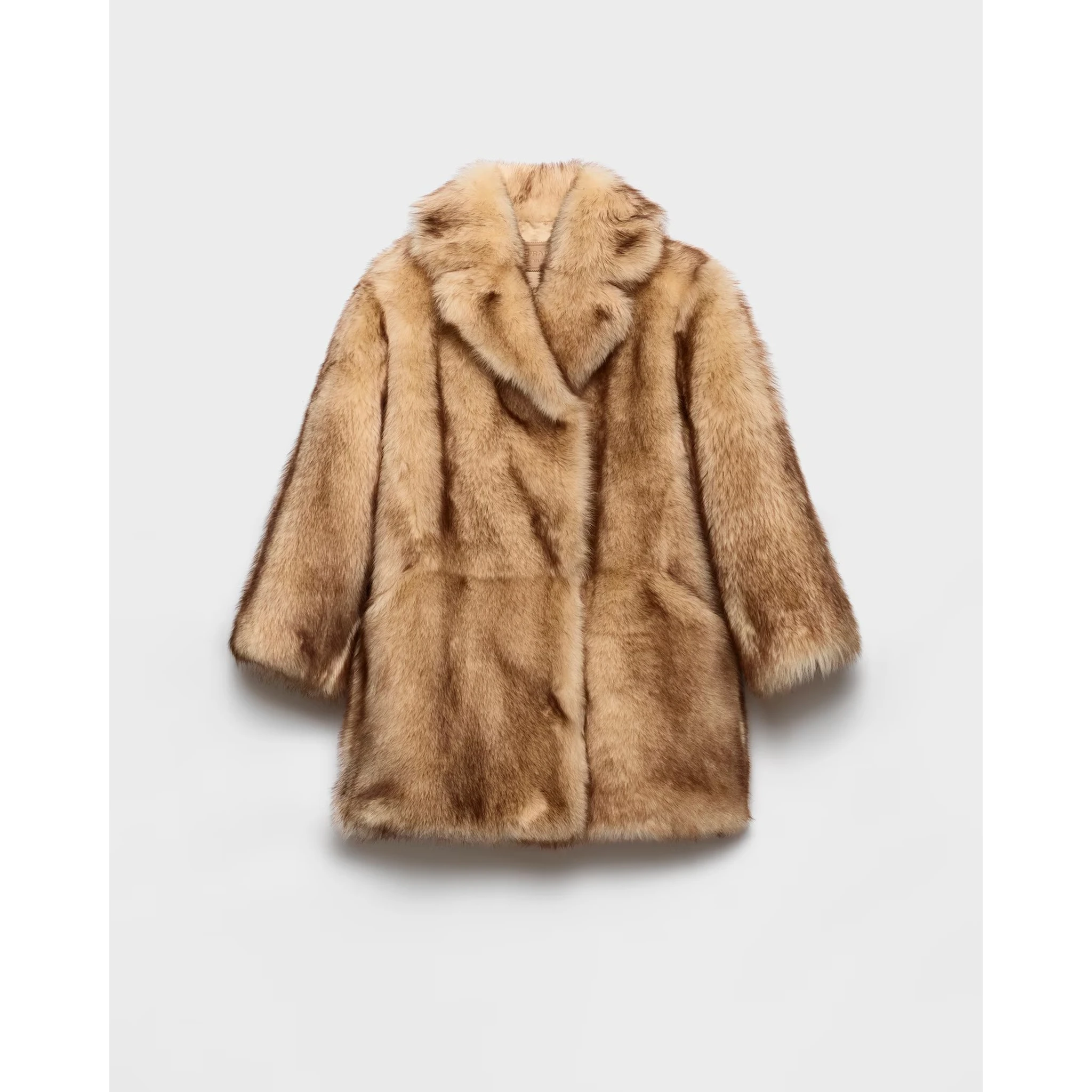 Shearling caban jacket