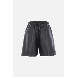 Leather bermuda shorts