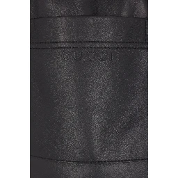 Leather bermuda shorts