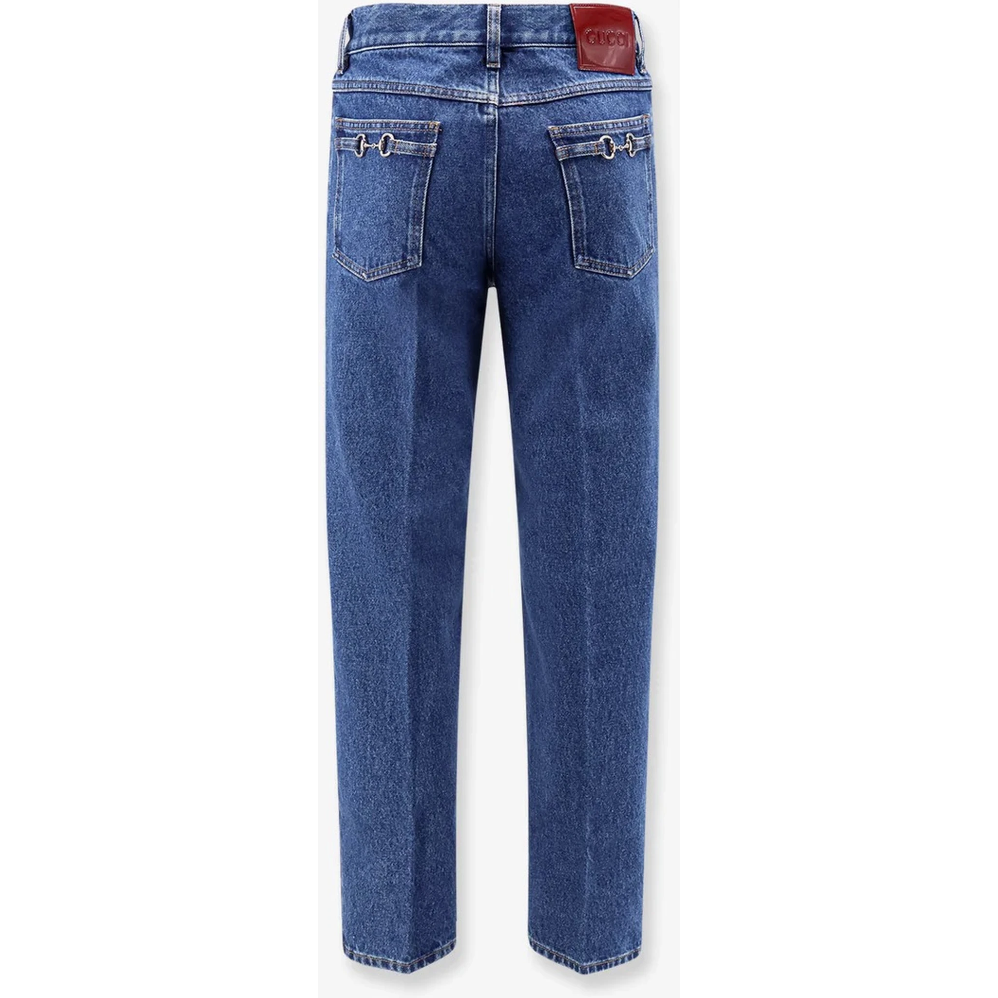 Jeans with Horsebit details