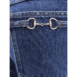 Jeans with Horsebit details