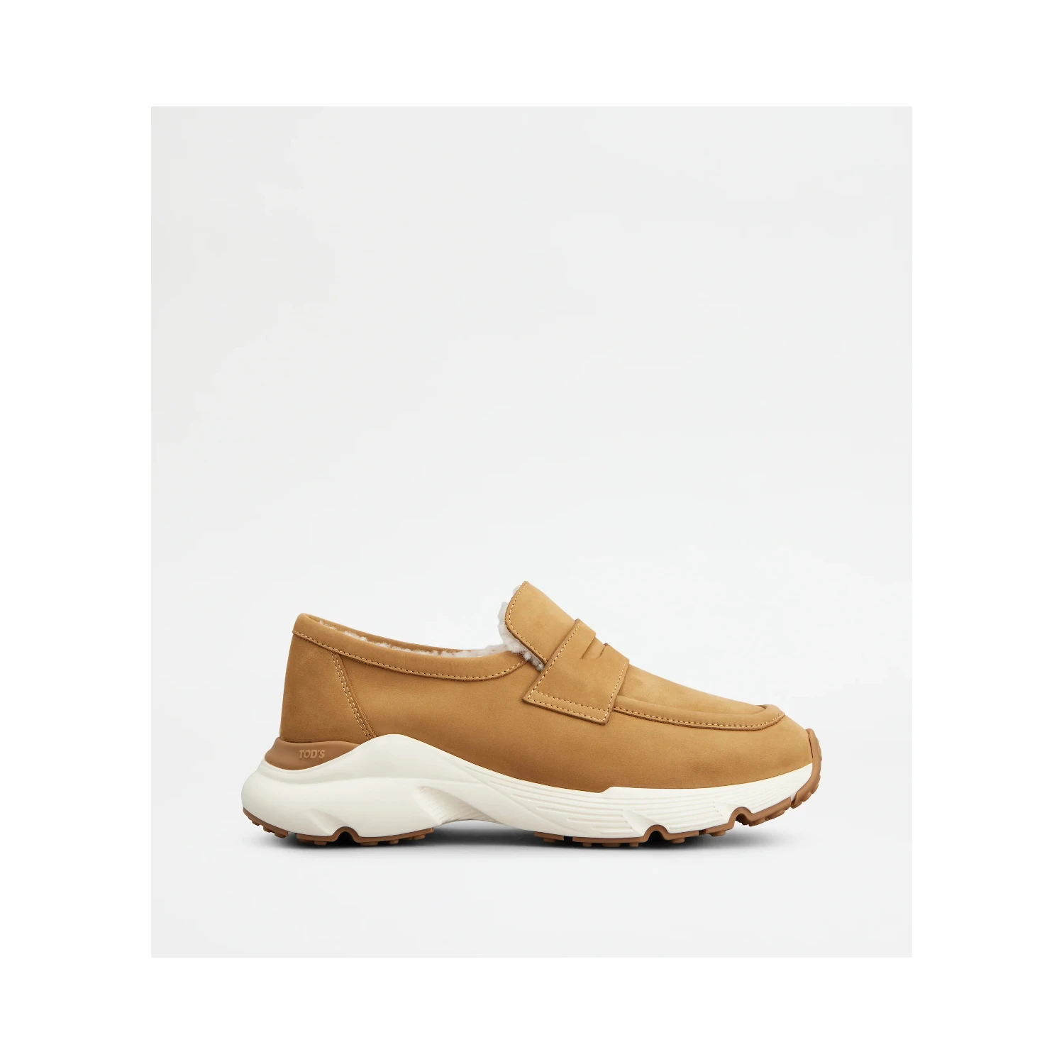 Nabuk leather sport loafers