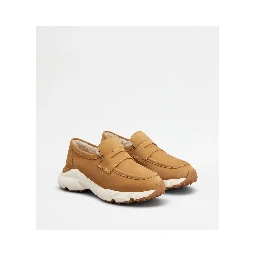 Nabuk leather sport loafers