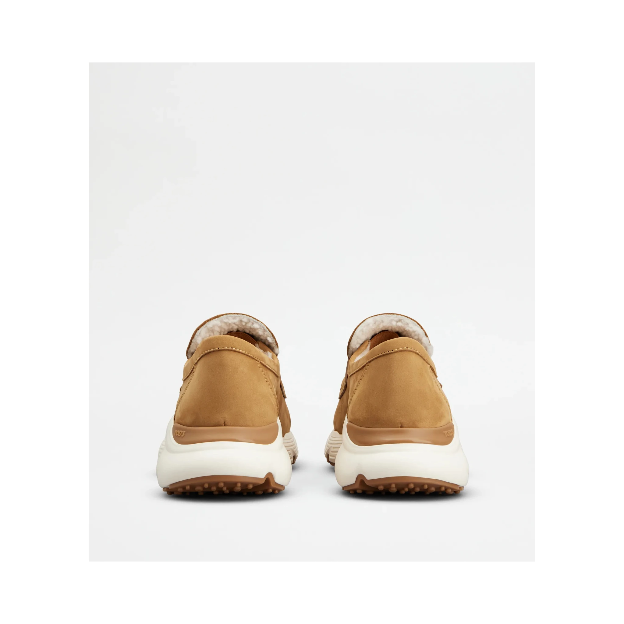 Nabuk leather sport loafers