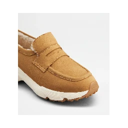 Nabuk leather sport loafers