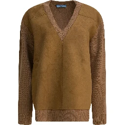 Cashmere and wool knitwear V neck