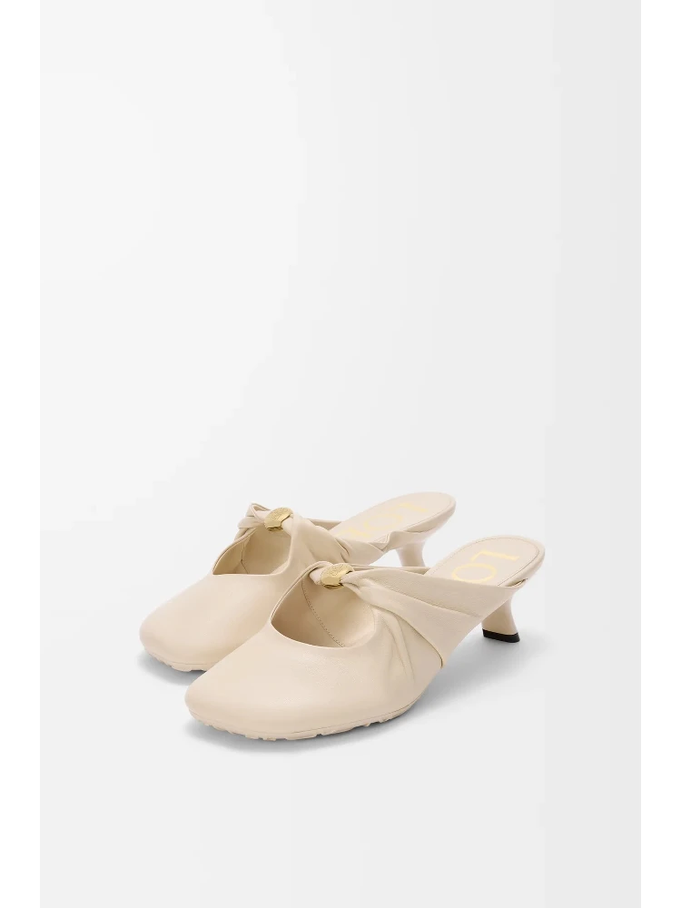 "Pebble" leather sabot alternative