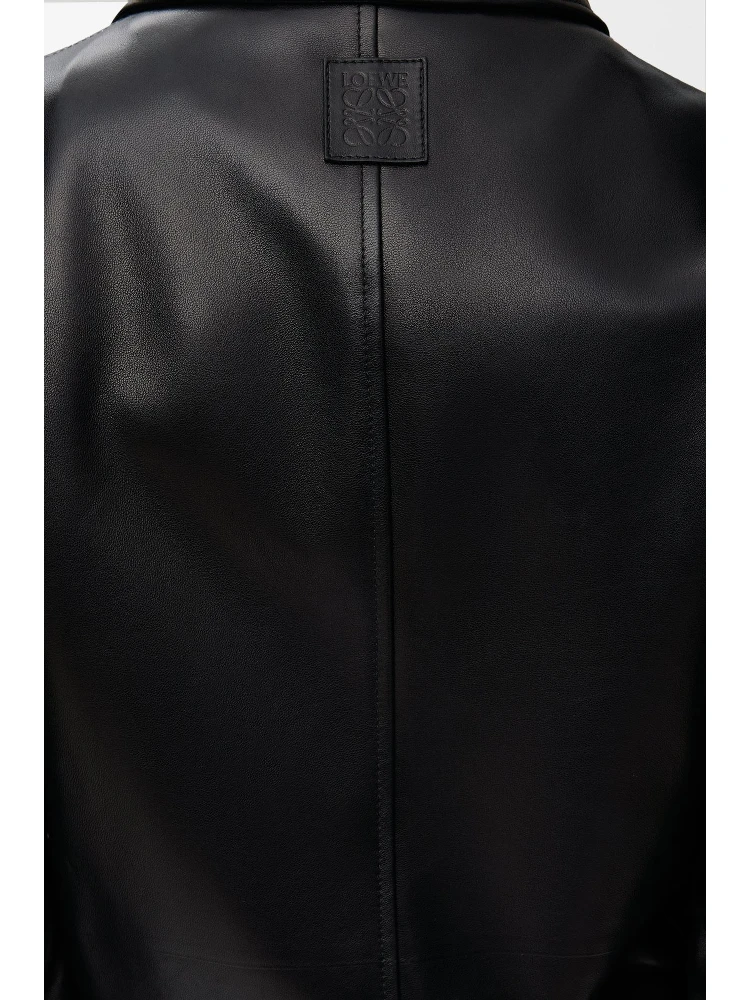 Belted leather jacket alternative