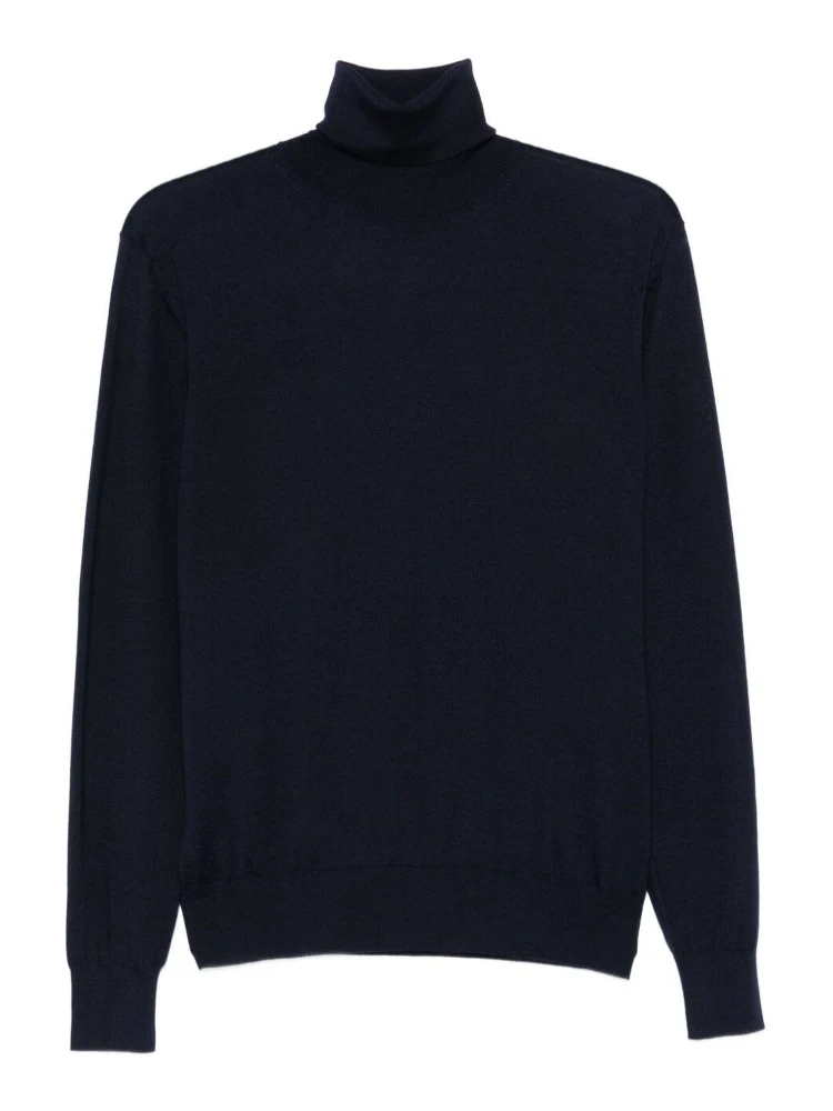 Wool and cashmere turtle knitwear