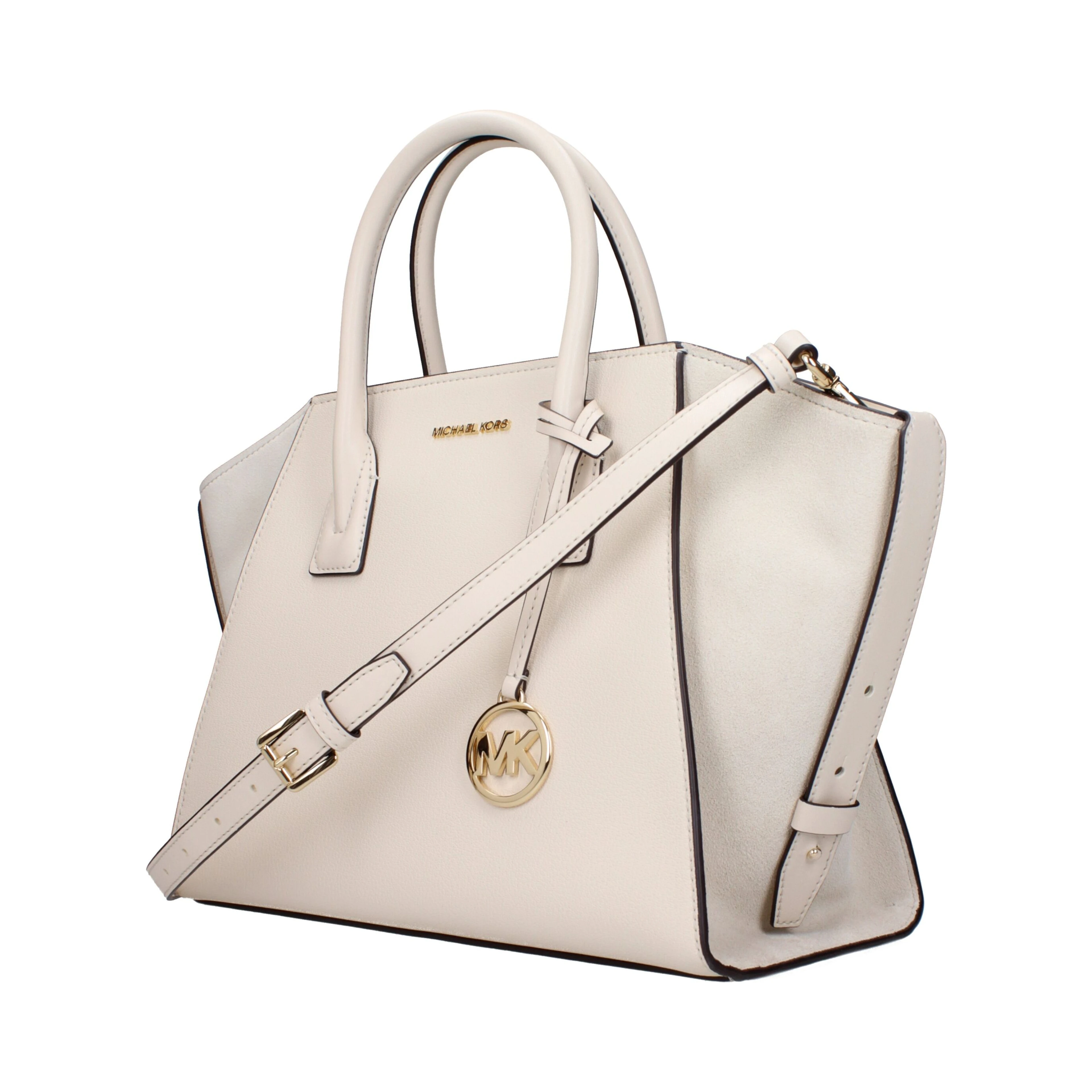 Beige Leather Handbag