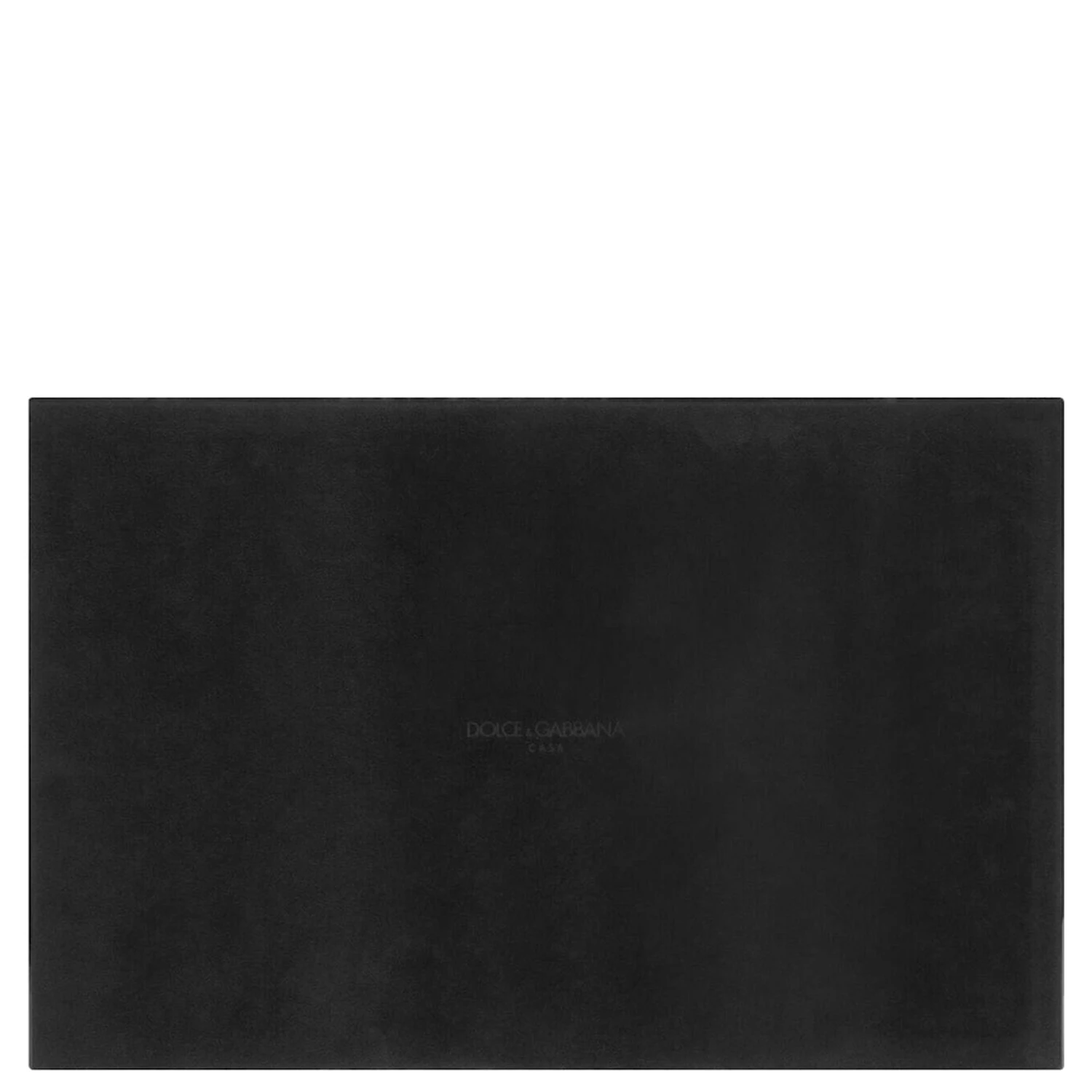 Black Rectangular Tray with All-Over Logo Print in Lacquered Wood Home