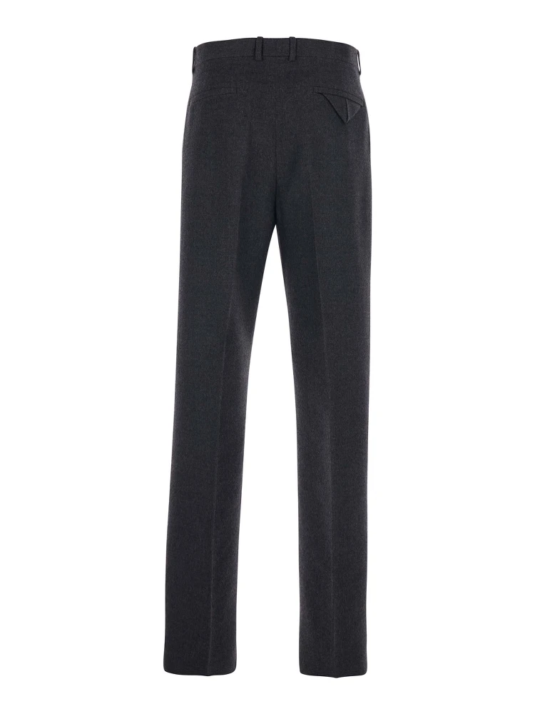 Grey Pants with Belt Loops in Cashmere and SIlk Man alternative