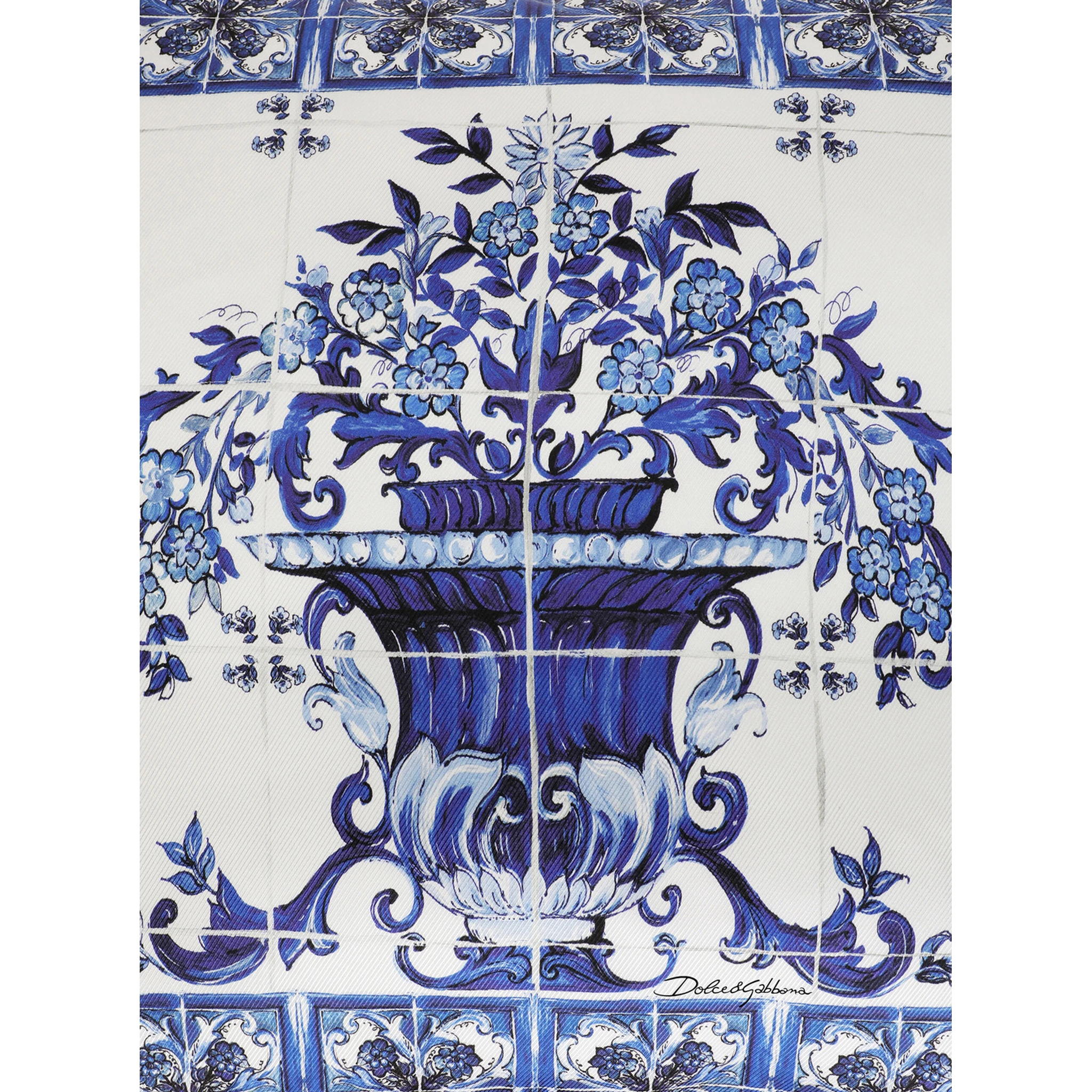 Multicolor Square Cushion with All-Over Floral Print and Side Zip Closure in Cotton Home