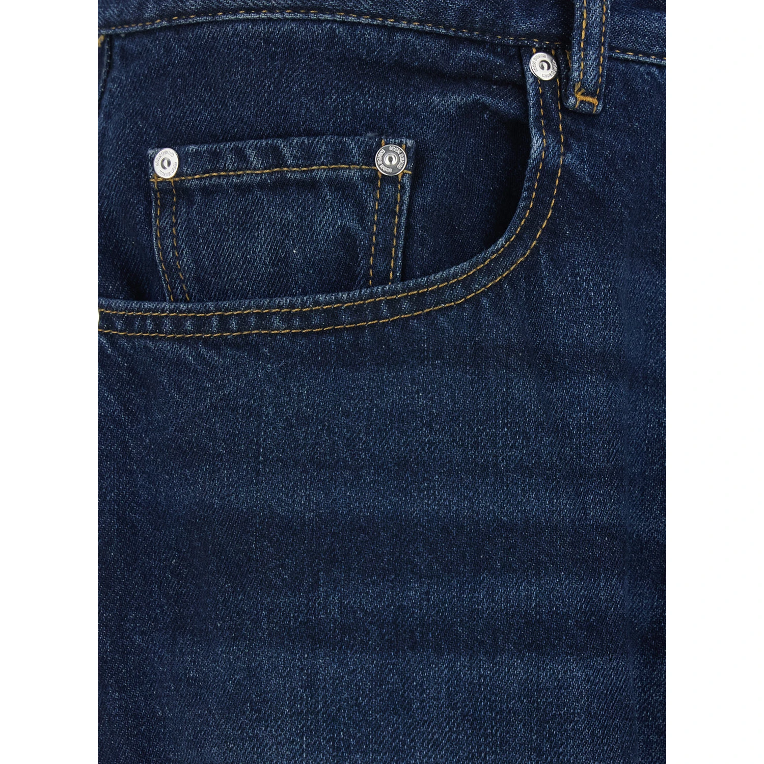 Will Blue 5-Pocket Jeans with Logo Patch in Cotton Denim Man