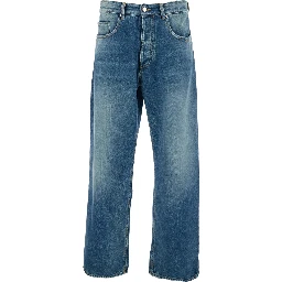 Will Light-Blue 5-Pocket Jeans with Logo Patch in Cotton Denim Man