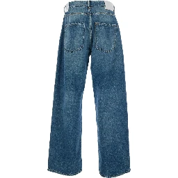 Will Light-Blue 5-Pocket Jeans with Logo Patch in Cotton Denim Man