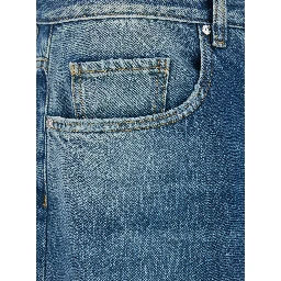 Will Light-Blue 5-Pocket Jeans with Logo Patch in Cotton Denim Man