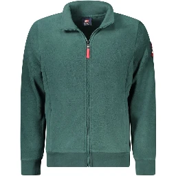 Green Polyester Men Sweater
