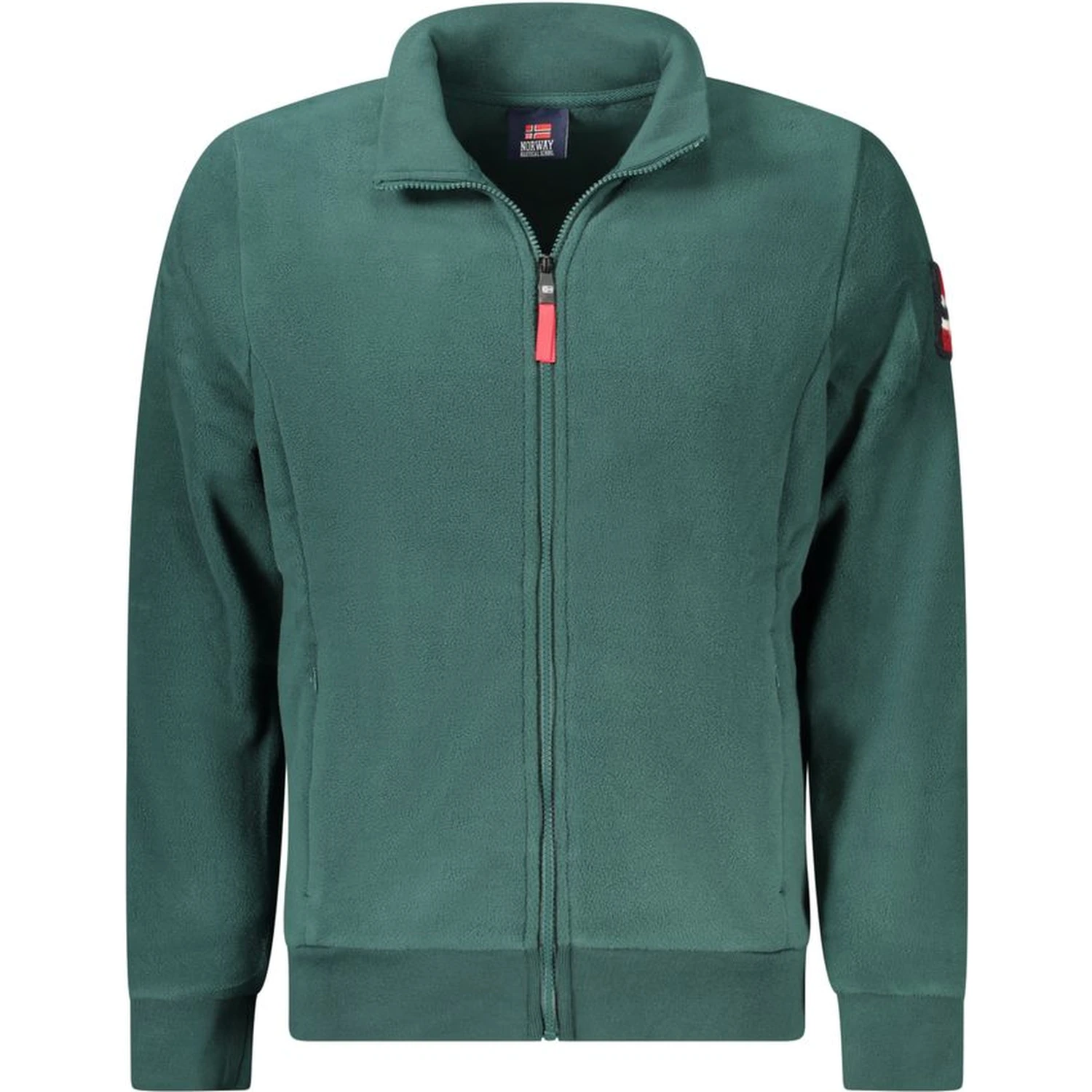 Green Polyester Men Sweater