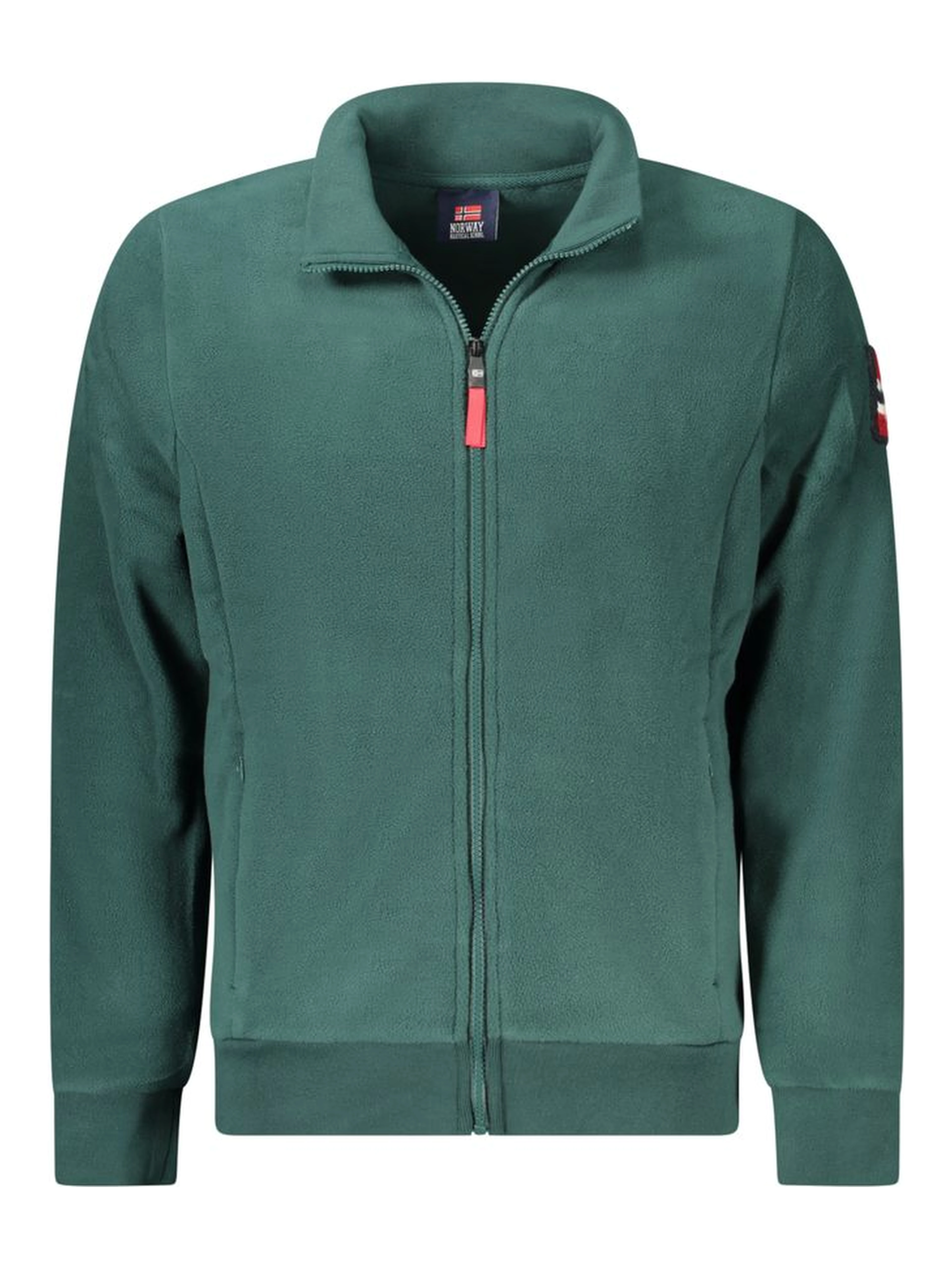 Green Polyester Men Sweater