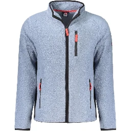 Blue Polyester Men Sweater