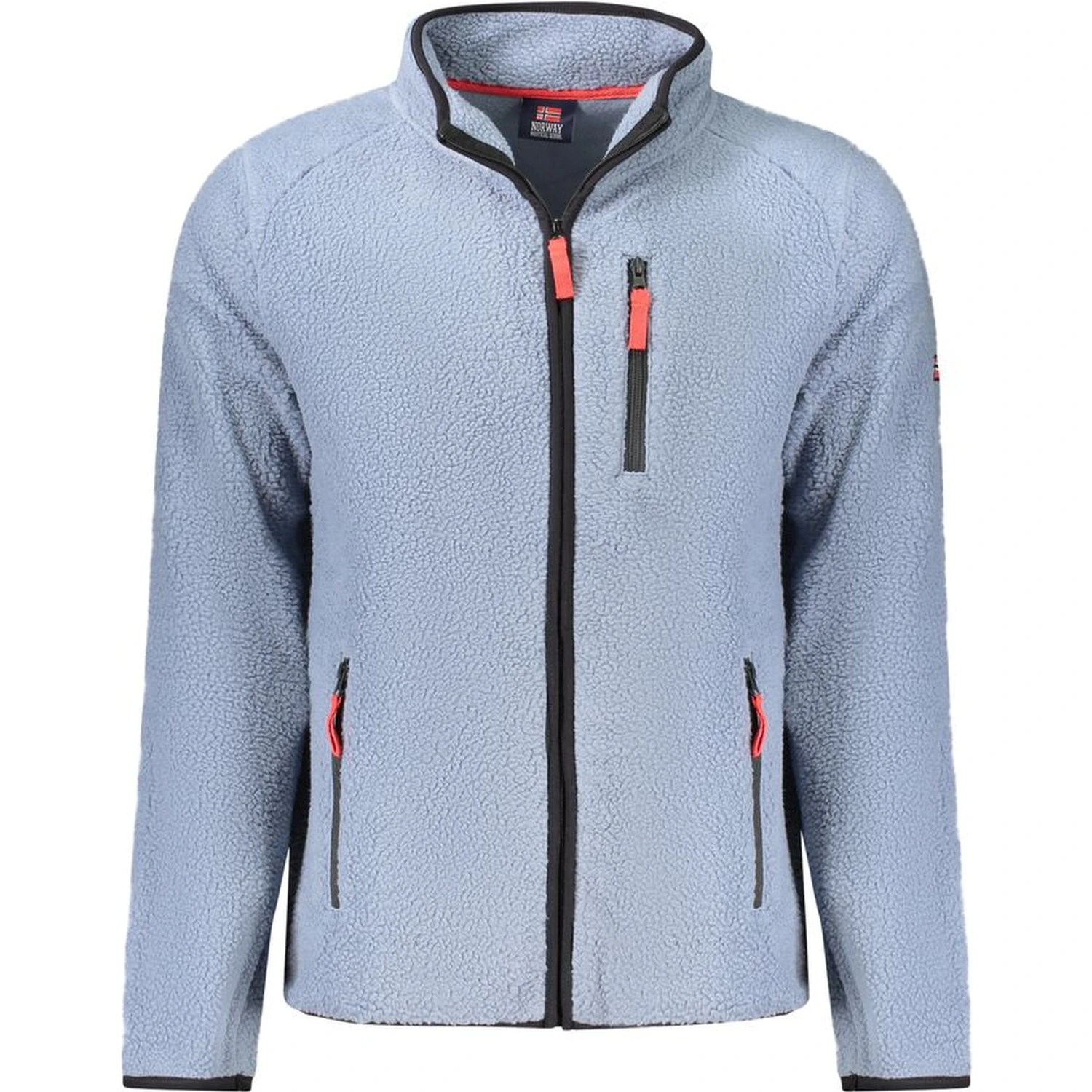 Blue Polyester Men Sweater