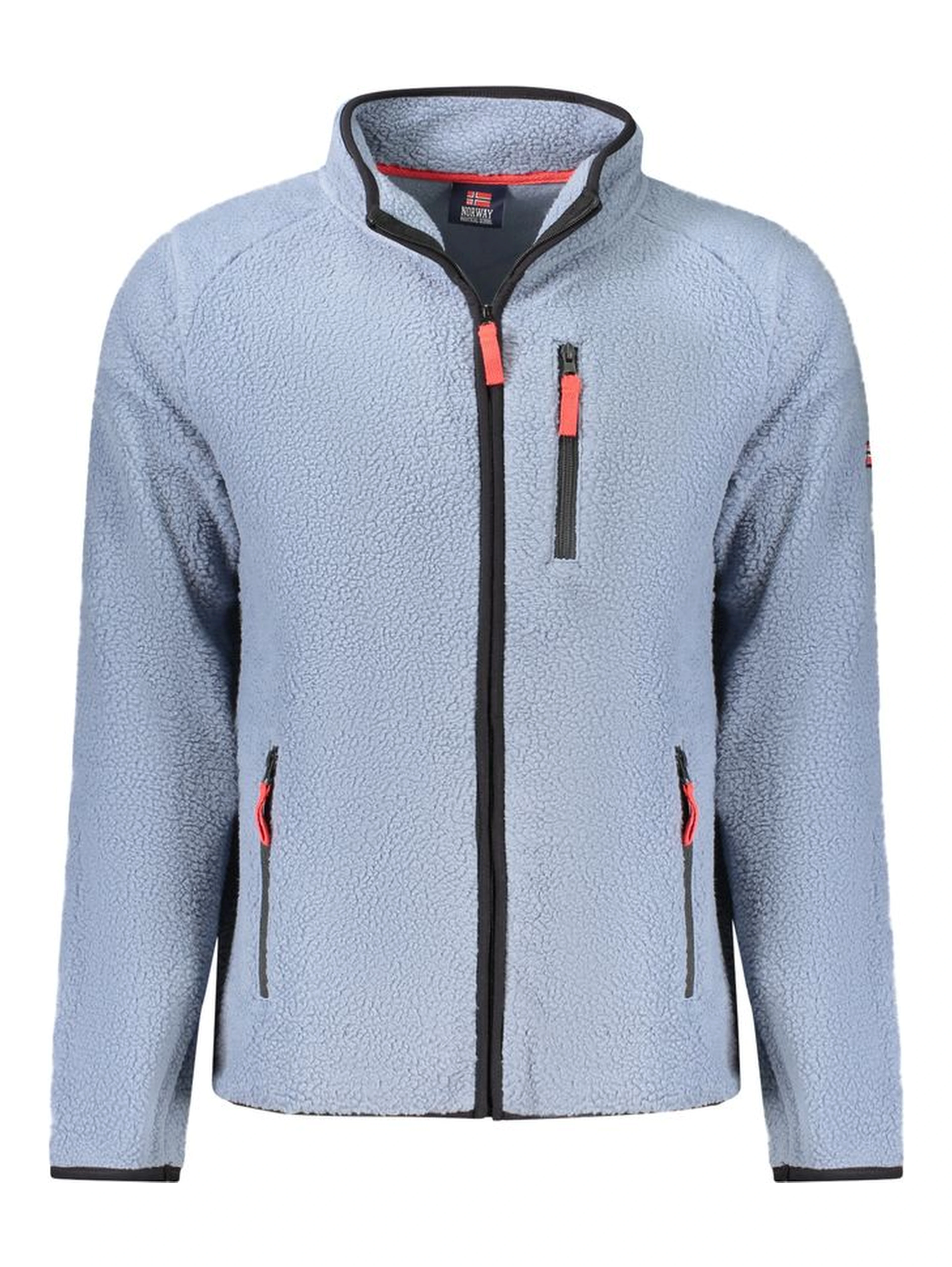 Blue Polyester Men Sweater