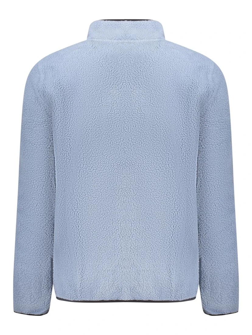 Blue Polyester Men Sweater