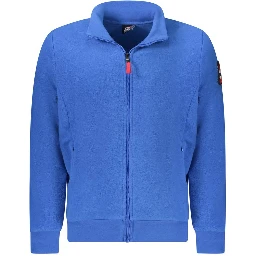 Blue Polyester Men Sweater
