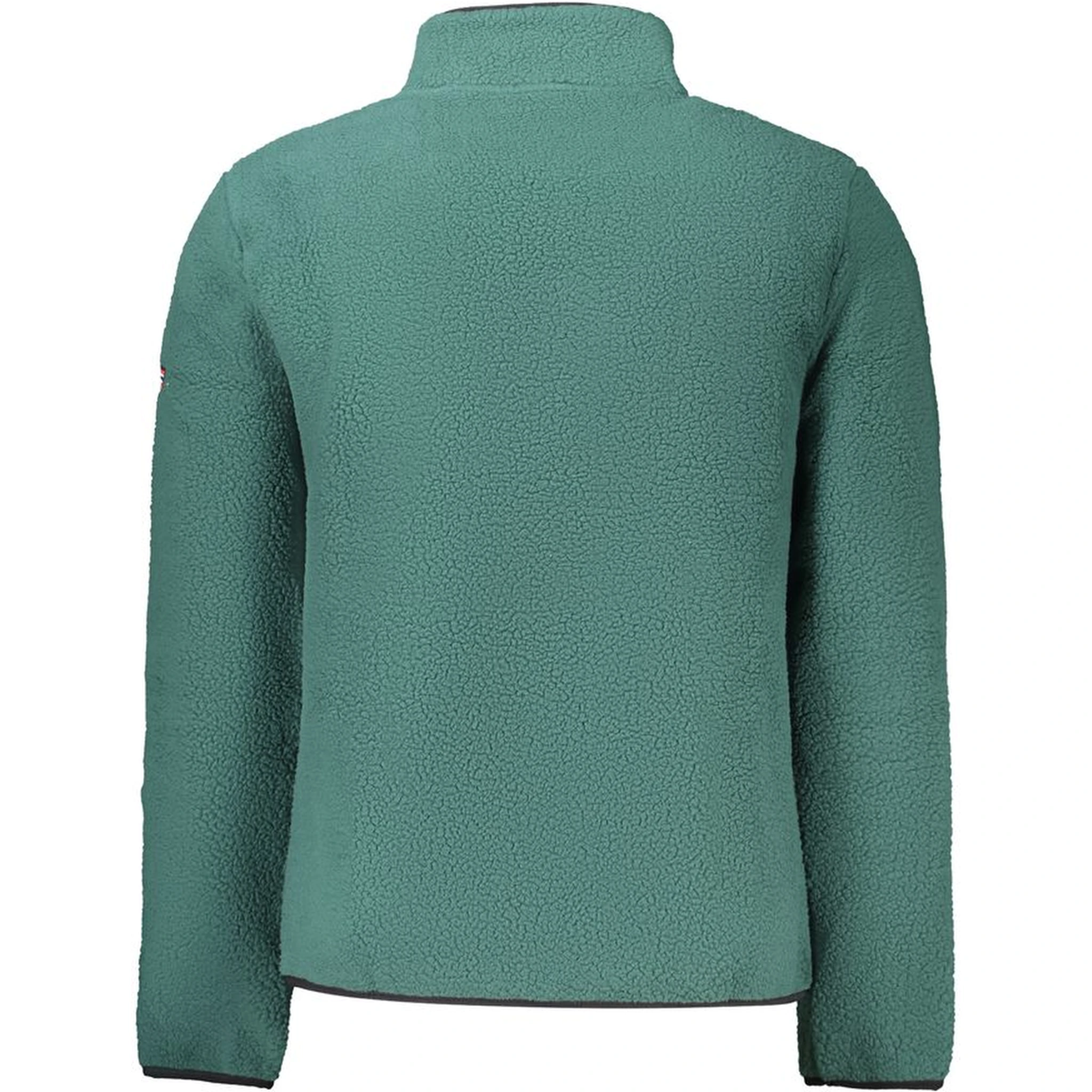 Green Polyester Men Sweater