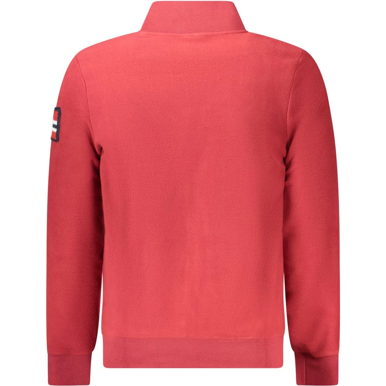 Red Polyester Men Sweater
