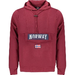 Purple Cotton Men Sweater