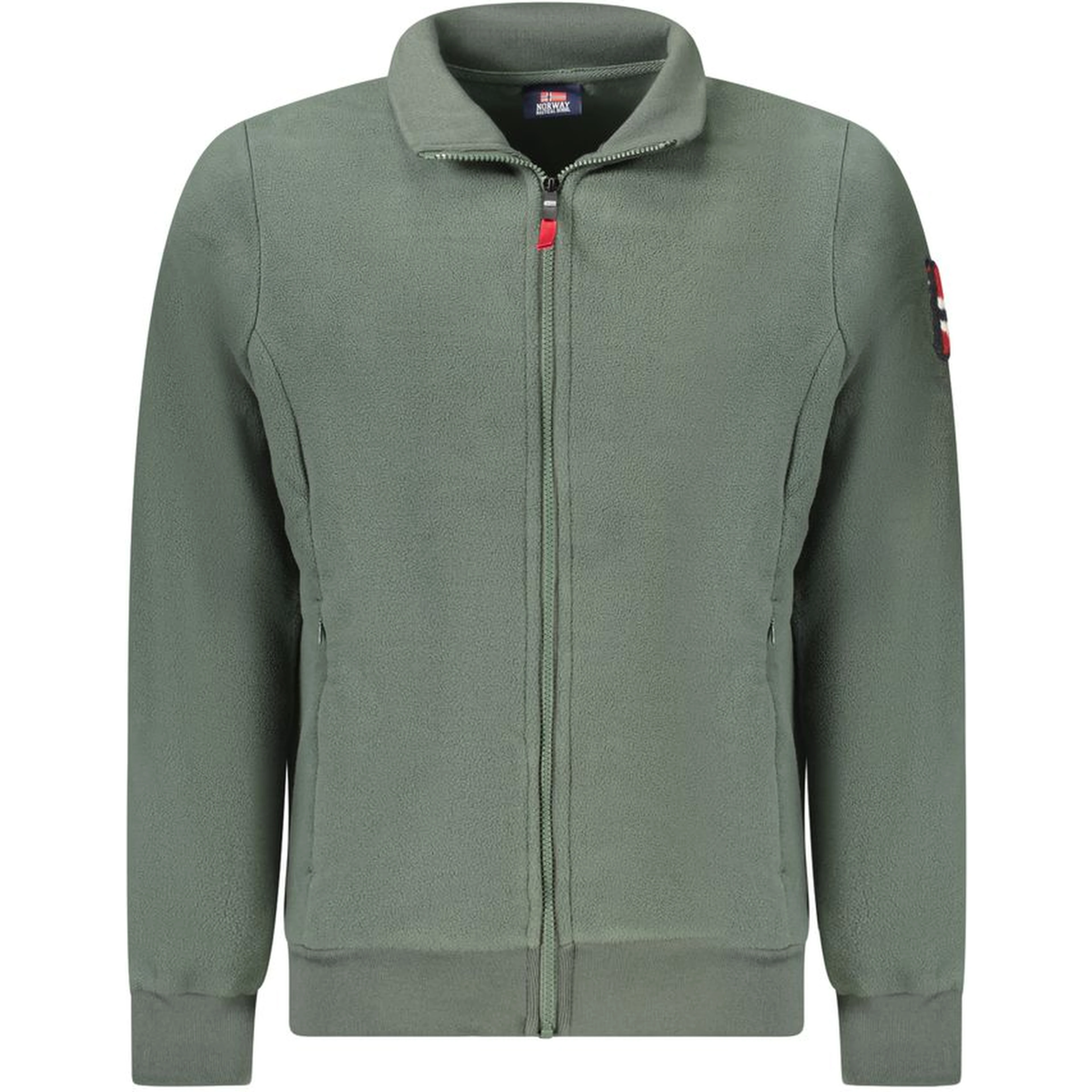Green Polyester Men Sweater