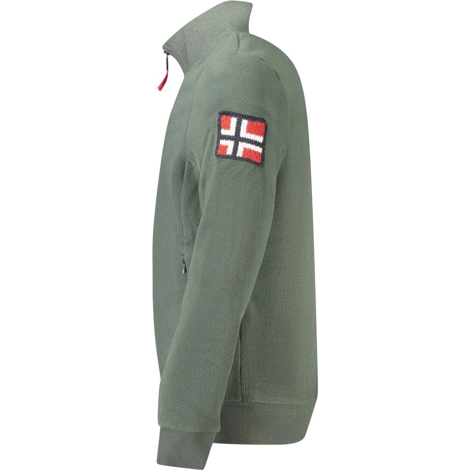 Green Polyester Men Sweater