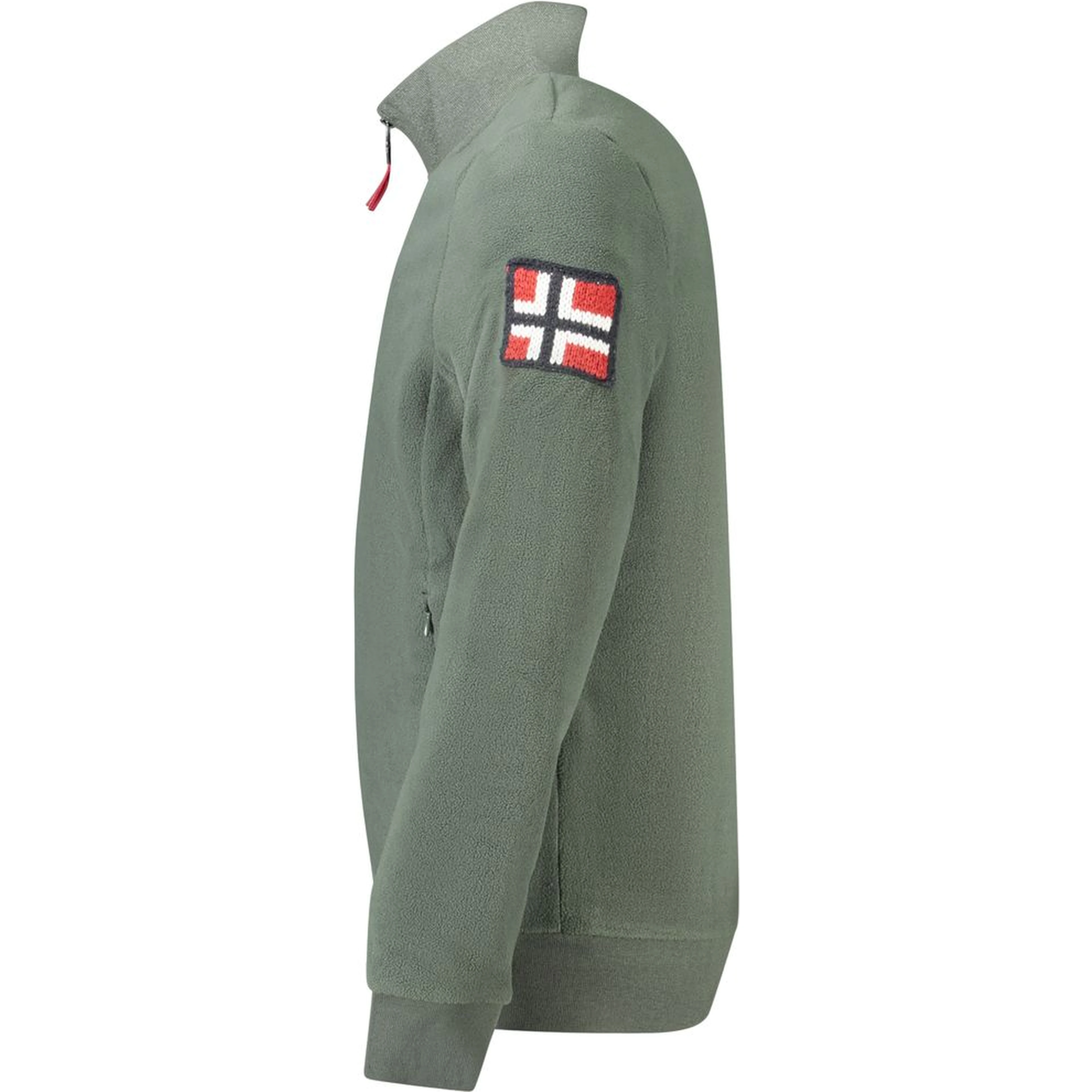 Green Polyester Men Sweater