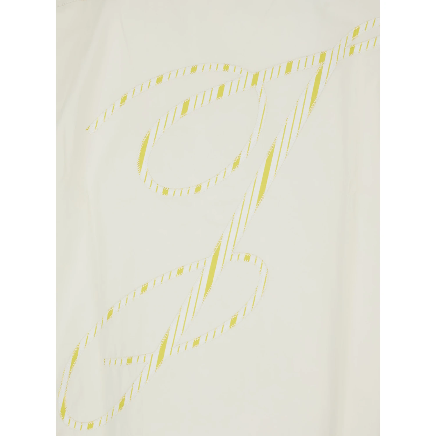 Henri White Shirt with Maxi J Logo on the Back in Cotton Man