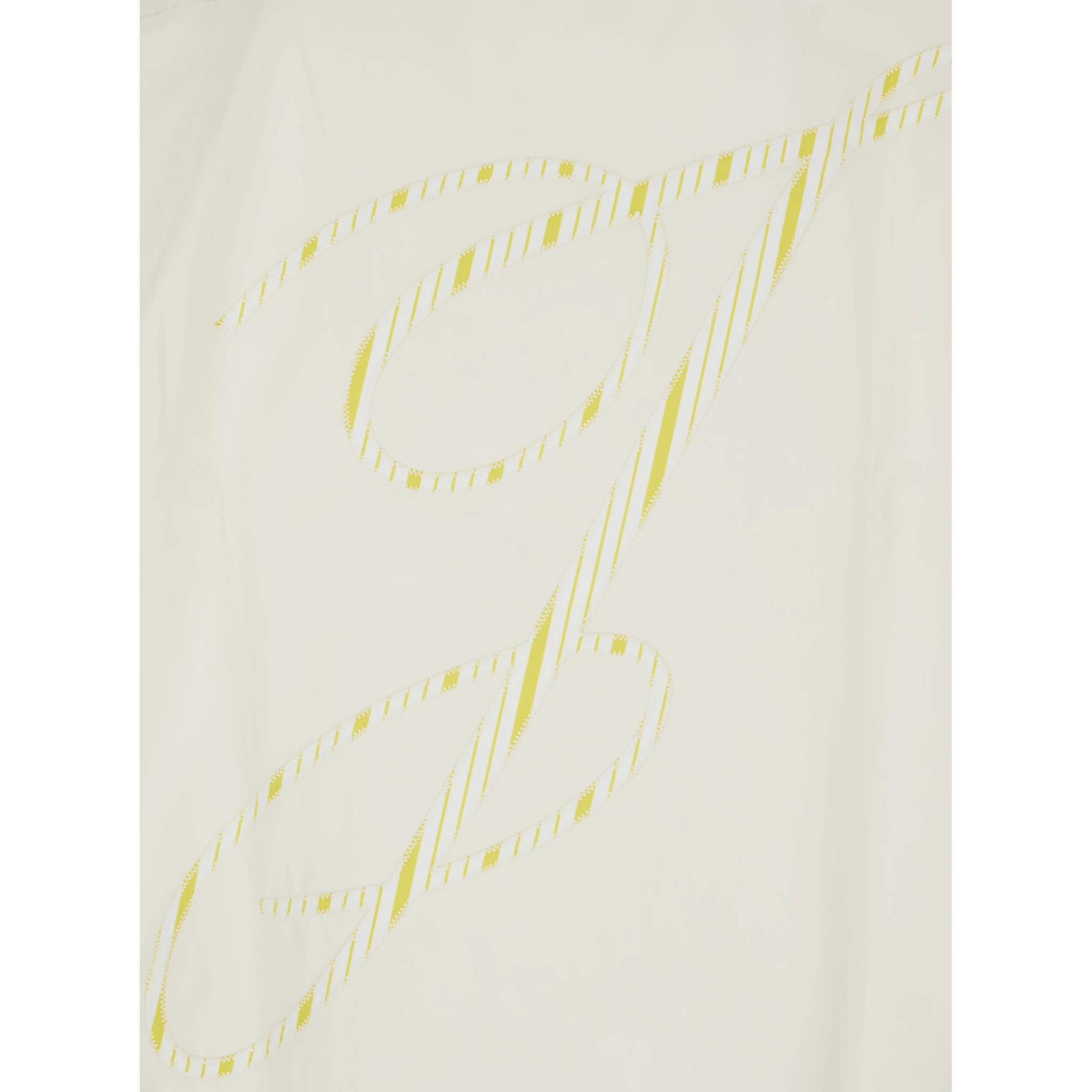 Henri White Shirt with Maxi J Logo on the Back in Cotton Man