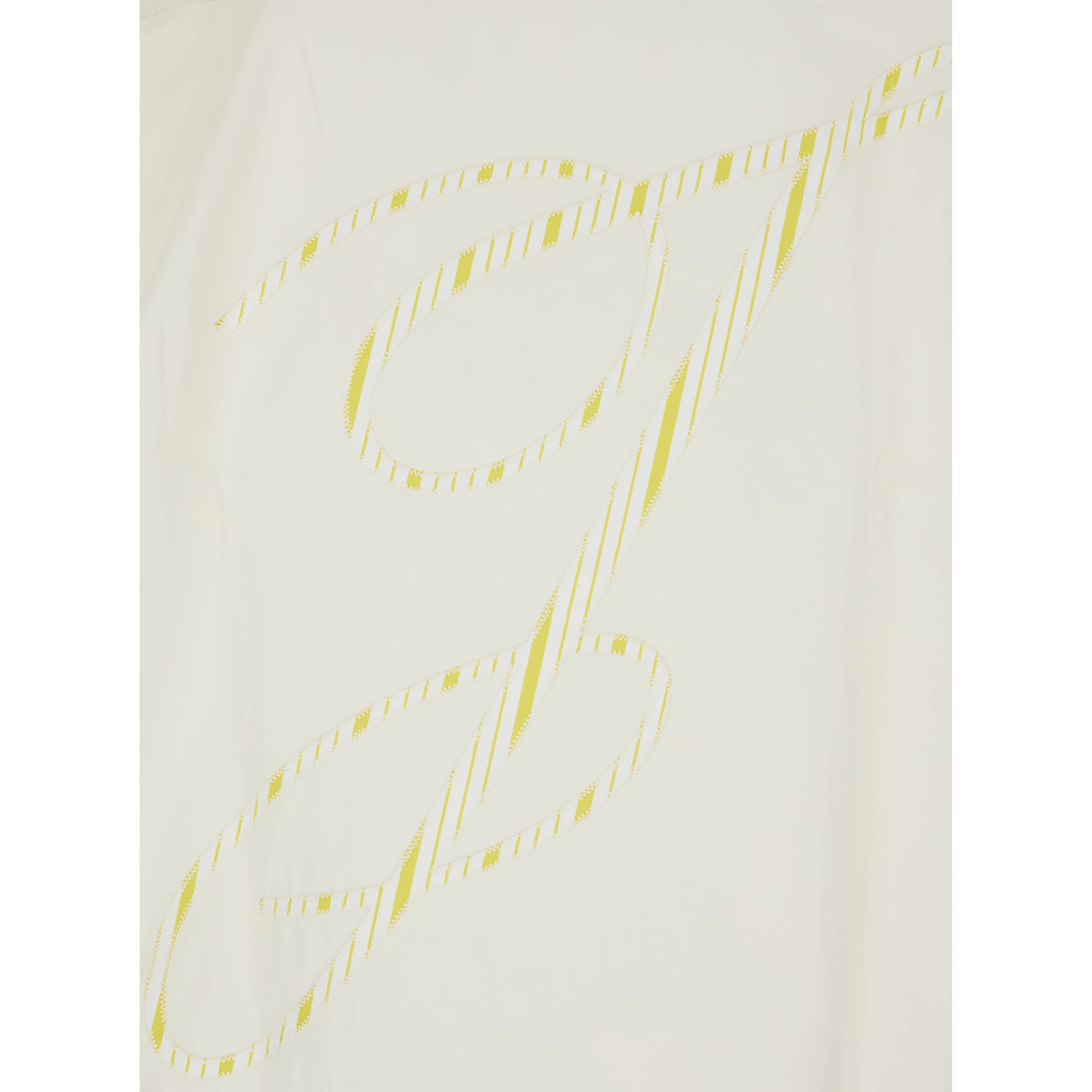 Henri White Shirt with Maxi J Logo on the Back in Cotton Man