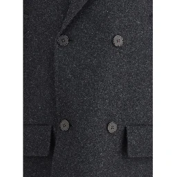 Gray Fleece Wool Coat