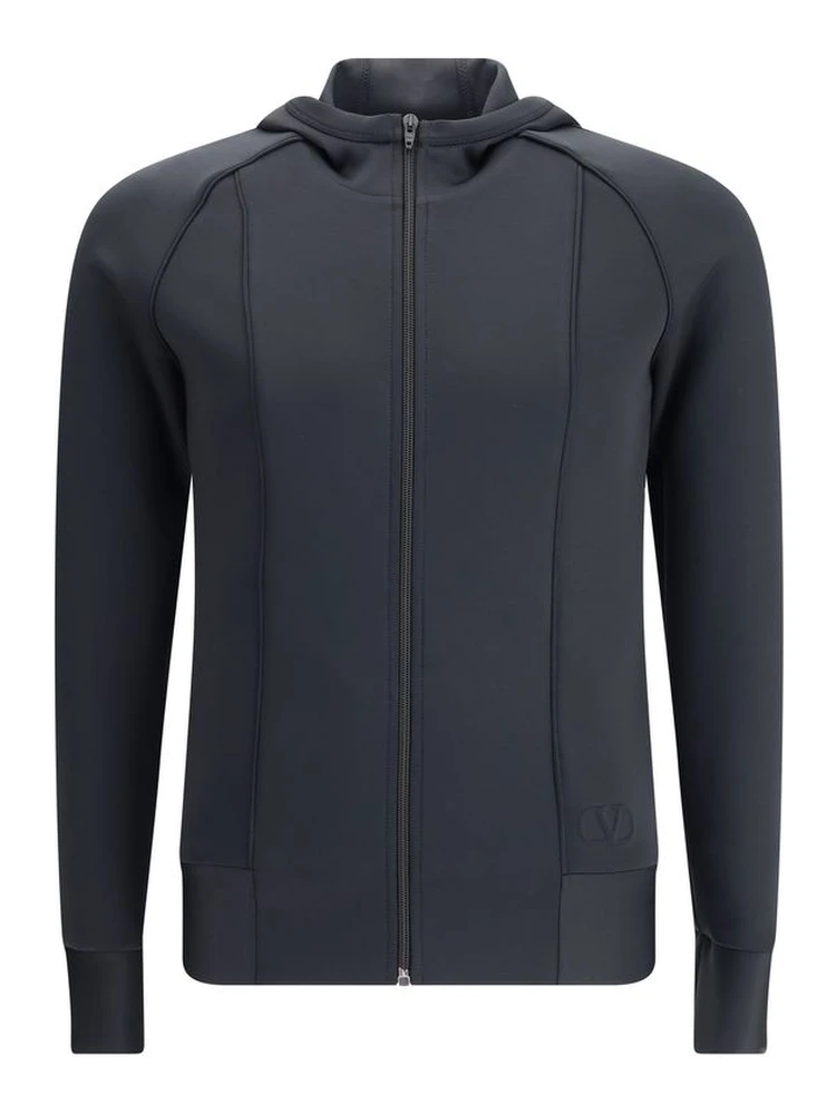 Black Polyester Sweatshirt