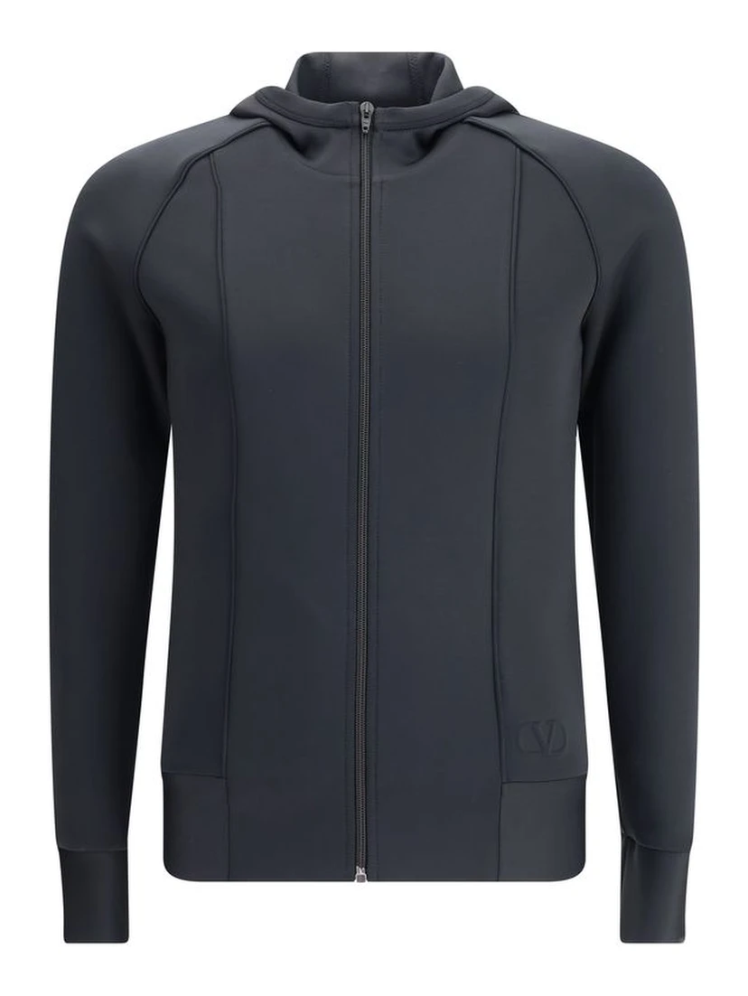 Black Polyester Sweatshirt