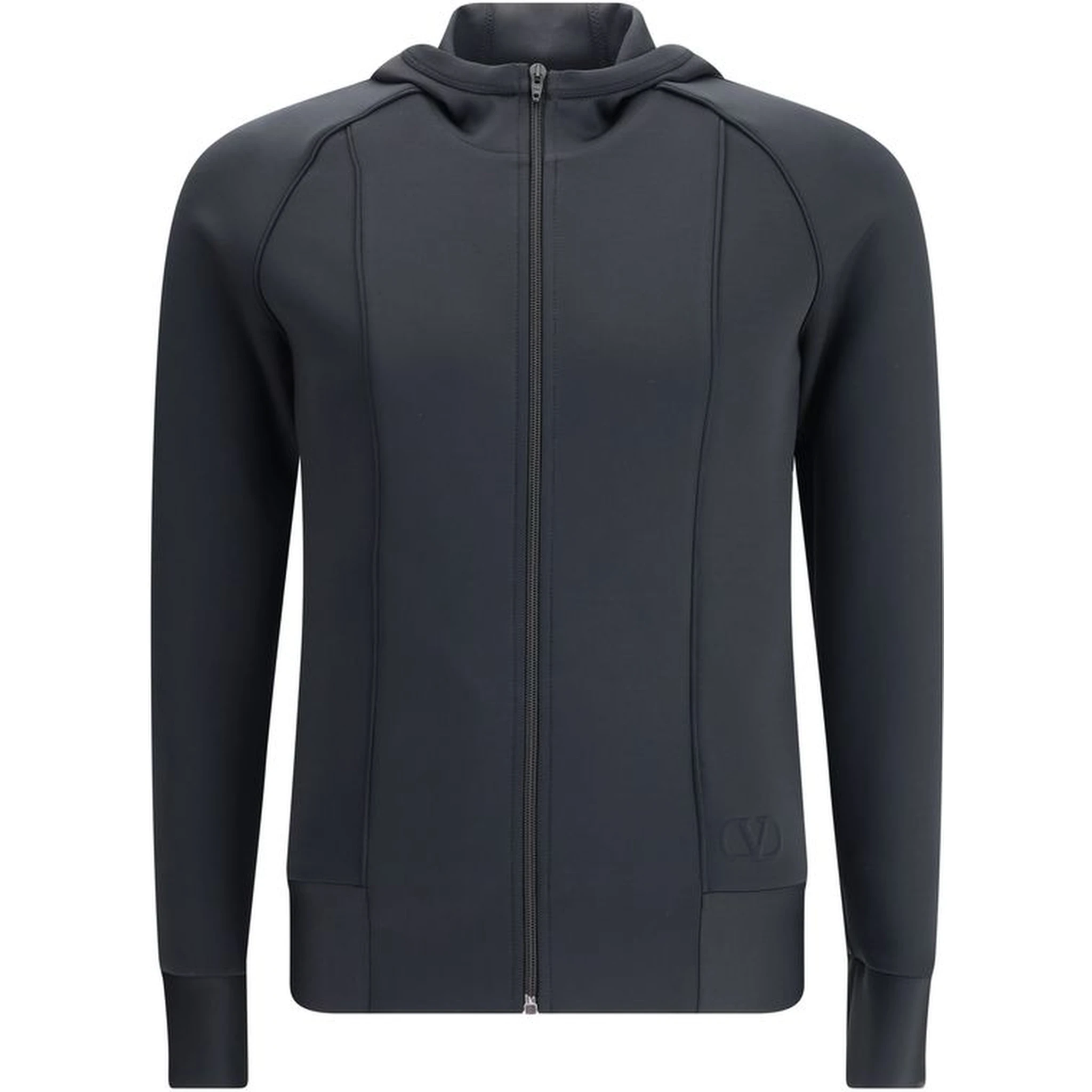 Black Polyester Sweatshirt